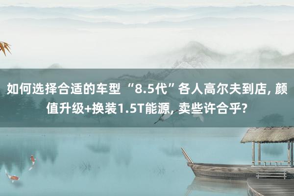 如何选择合适的车型 “8.5代”各人高尔夫到店, 颜值升级+换装1.5T能源, 卖些许合乎?